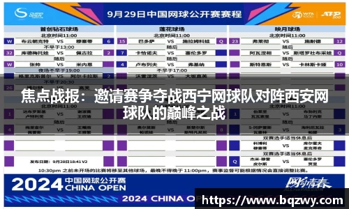 焦点战报：邀请赛争夺战西宁网球队对阵西安网球队的巅峰之战